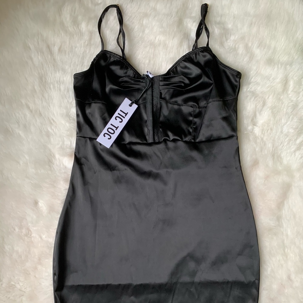NWT Black Corset Dress